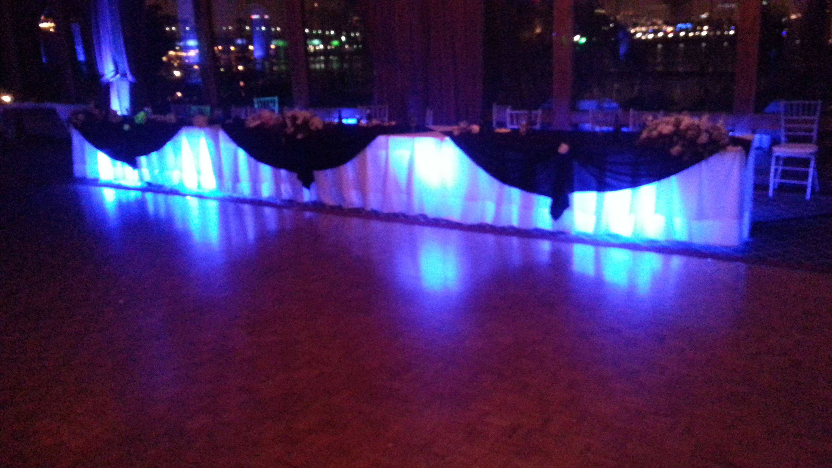 wedding table lighting rental